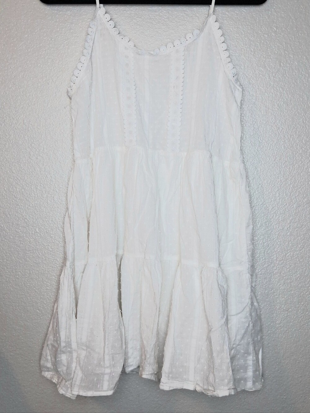 Summer Dress White Short Size Medium